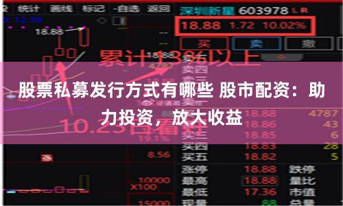股票私募发行方式有哪些 股市配资:助力投资,放大收益