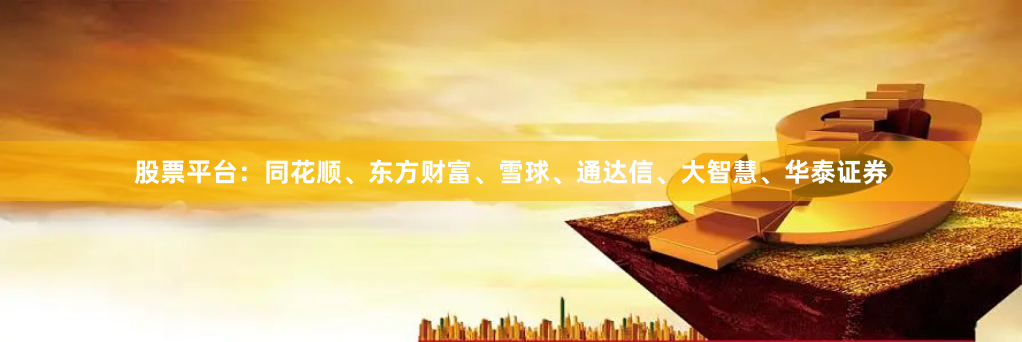 股票平台：同花顺、东方财富、雪球、通达信、大智慧、华泰证券