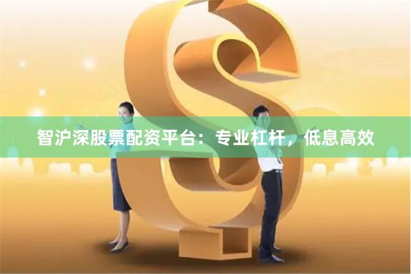 智沪深股票配资平台：专业杠杆，低息高效